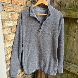 Southern Marsh Men's Heathered Gray Zip-Up Sweater